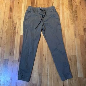 Mens Medium Olive Khaki Joggers